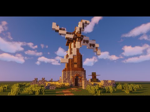 Minecraft | How To Build a Medieval Windmill Tutorial
