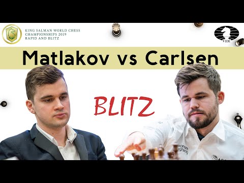 Maxim Matlakov vs Magnus Carlsen | World Blitz Ch 2019 |