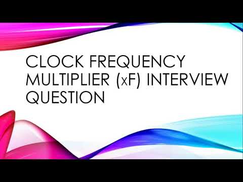 Clock Frequency Multiplier Part 1