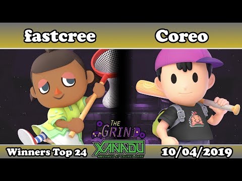 The Grind 95 fastcree (Villager) vs Coreo (Ness) Winners Top 24
