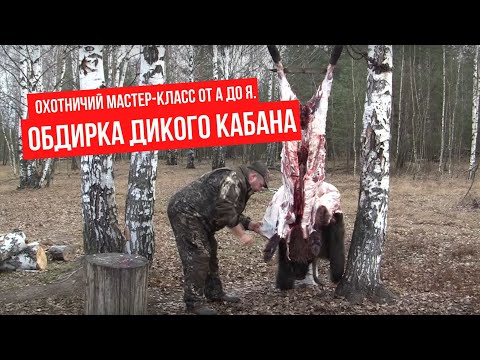 Охотничий Мастер-класс от А до Я. Обдирка дикого кабана