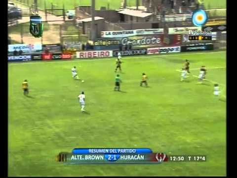 B Nacional Alte Brown 2 vs  Huracán 1