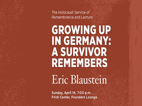 The Holocaust Service of Remembrance YOM HASHOAH SERVICE OF REMEMBRANCE AND LECTURE