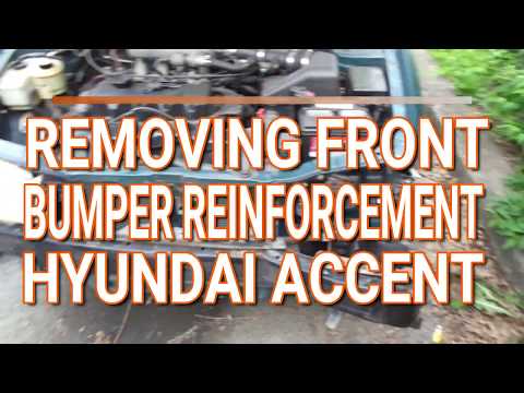 Removing Front Bumper Reinforcement on a Hyundai Accent / Part 1