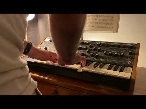 Minuets I and II from Cello Suite in G, BWV 1007, on the Moog