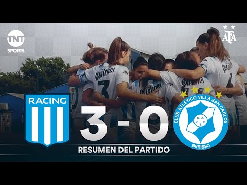 Resumen de Racing vs Villa San Carlos (3-0) | Fecha 1 | Grupo D - Torneo Transición 2020