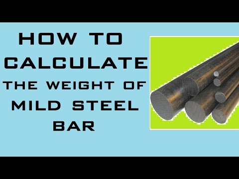 How to calculate weight of steel bar learning technology