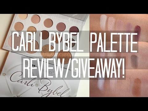 Carli Bybel Palette Swatches & Giveaway! 2 Winners! | samantha jane Video