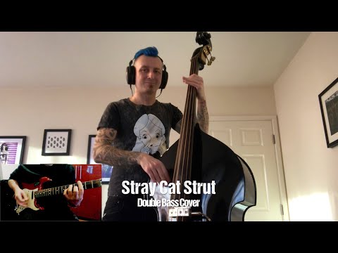 Stray Cats - Stray Cat Strut | Double Bass Tutorial | Electric Guitar | How To Play | Cover | HD