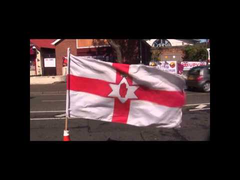 Flags Flying at Twaddell Ave.