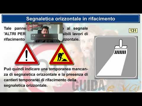 Segni orizzontali in rifacimento