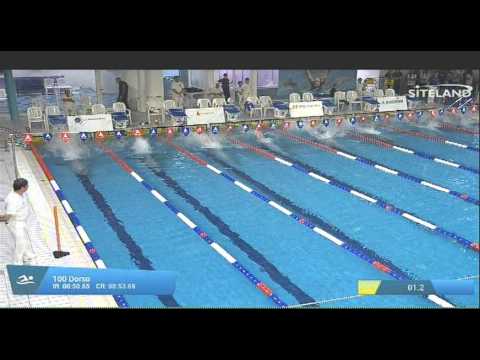 Finale dei 100 Dorso  Assoluti Maschi Agonisti - 17 Memorial Chiara Giavi