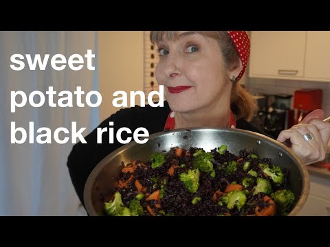 Black Rice and Sweet Potato: ready in less than 10 minutes