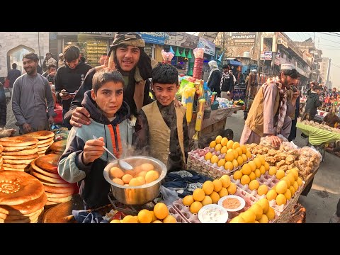 Under 1 Dollar Afghan Breakfast in Jalalabad Afghanistan | Big Taste, Tiny Price | Street food