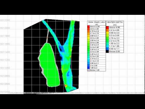 Mitigation of flooding using a diversion channel to fill a reservoir lake