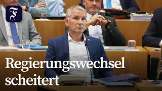 Thüringer Landtag: AfD scheitert erneut mit Misstrauensantrag