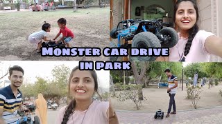 Monster Car drive in park||OMG yaha to ladai ho gyi😅😅