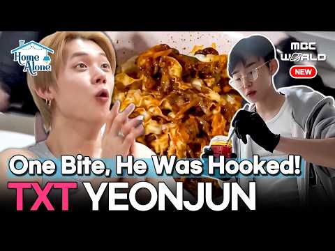 [K-POP] TXT Yeonjun Gets Hooked on Homemade Spicy Seafood🔥#TXT #Yeonjun
