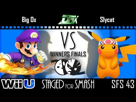 Staged for Smash 43 - WR2 - BigOx (Mario) vs. SlyCat (Pikachu) - Smash 4 - Wiii U