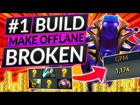 NEW BROKEN BUILD DOUBLES YOUR FARM?! - SOLO CARRY as an Offlaner - Dota 2 Pro Offlane Guide