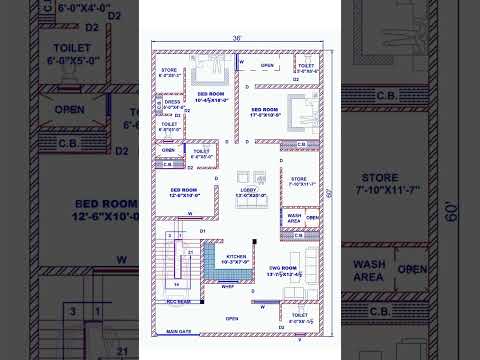 40x60 house plan | 40 by 60 house design #homedesign #housedesign #shorts #architecture #dreamhome