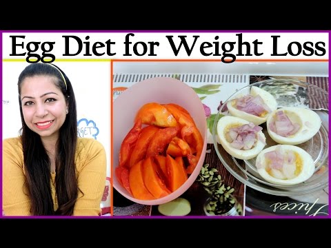 Egg Diet Plan for Weight Loss | How To Lose Weight Fast 3 Kg in 4 Days | 900 Calorie Egg Diet Plan