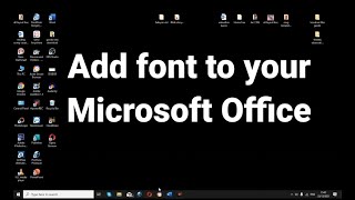 How to add "Fonts" to your Microsoft Office|word, PowerPoint, Excel etc.