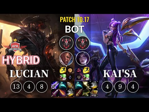 APK HyBrid Lucian vs Kai'Sa Bot - KR Patch 10.17