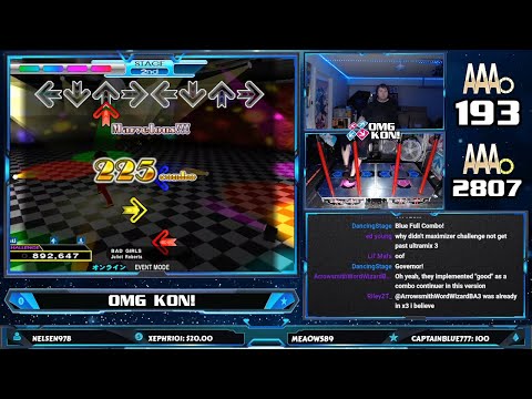 OMG KON! | BAD GIRLS (D-CHALLENGE) PFC AAA 999,780 [DDR 2014]
