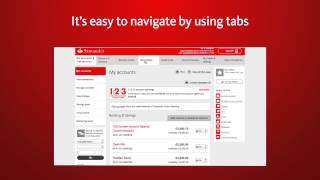 Santander Online Banking – View, navigate and transact with the 'My Accounts' homepage