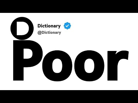 Antonyms Poor