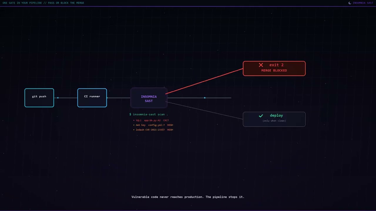 Watch the Insomnia SAST overview video
