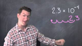Scientific Notation with Negative Exponents | Dave May Teaches