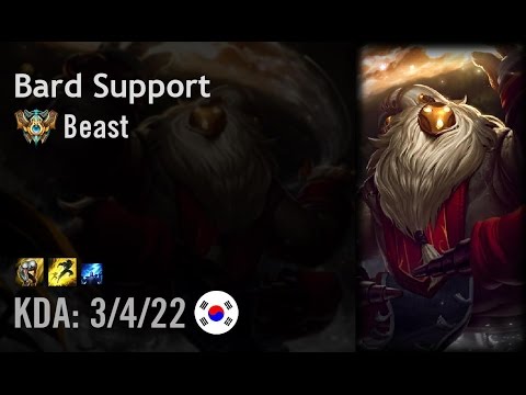Bard Support vs Thresh - Beast - KR Challenger Patch 6.6