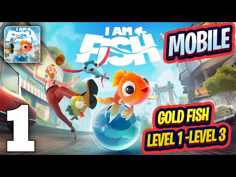 I am Fish Mobile Gameplay Walkthrough Part 1 (iOS, Android) - Gold Fish Level 1 - Level 3