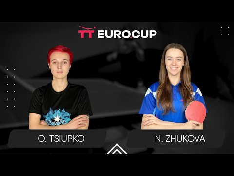 15:30 Oleksandra Tsiupko - Nadiia Zhukova 21.08.2024 TT Euro.Cup Women Ukraine Star. TABLE 4