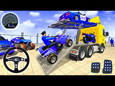 Us Police Atv Quad Bike Transport Truck | Police Car Games – Android Gameplay