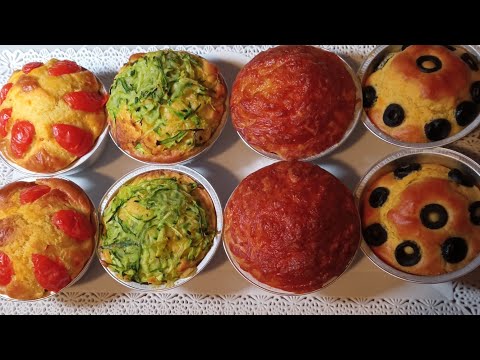 MUFFINS SALATI DA BUFFET - UN IMPASTO MILLE IDEE - Ricetta in 5 minuti