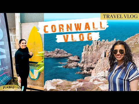 THINGS TO DO IN CORNWALL | Cornwall Vlogs | My First time Surfing | CORNWALL HOLIDAY UK | PART - 1