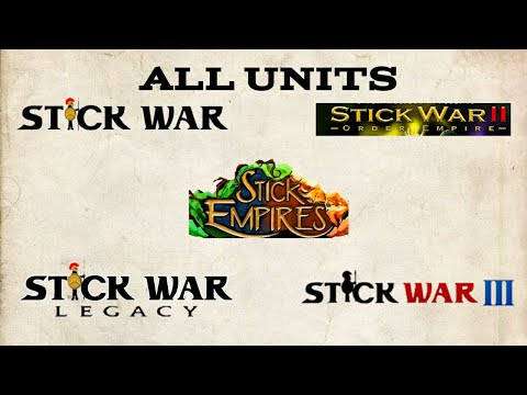 All units evolution of stick war (2009-2023)