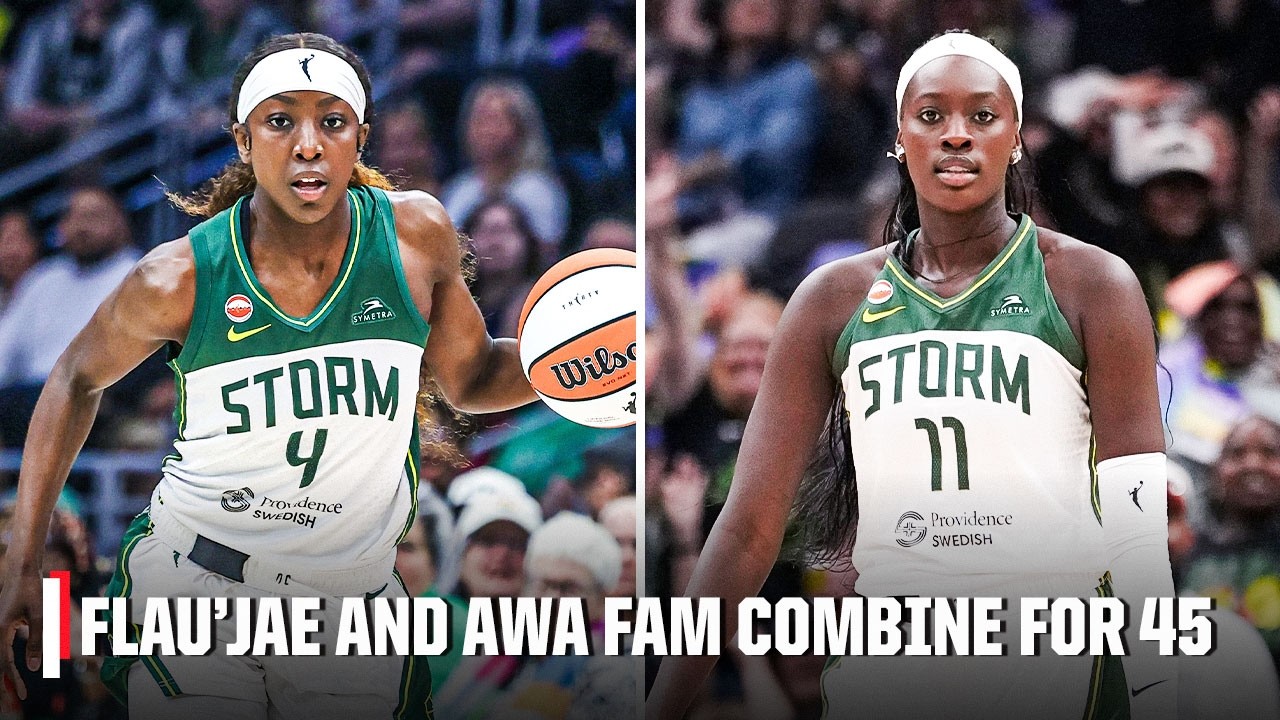 Flau’jae Johnson and Awa Fam combine for 45 PTS in Seattle’s win over Atlanta 🔥 | WNBA on ESPN