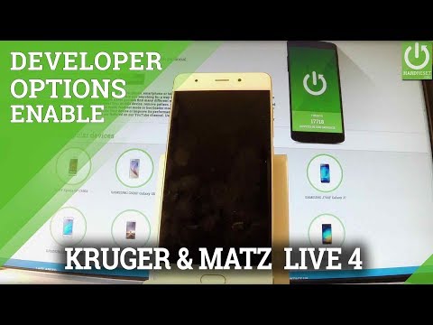 Developer Options in KRUGER & MATZ Live 4 - Allow USB Debugging