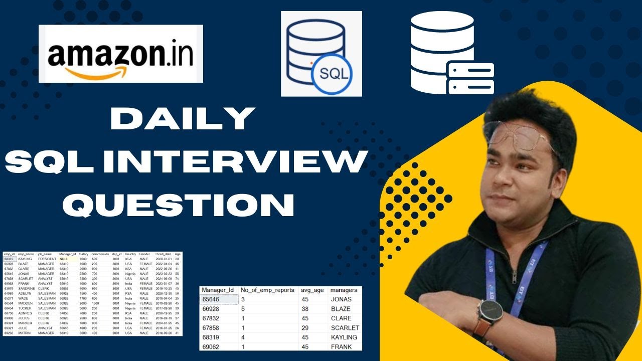 SQL Interview Question no 8 | Daily SQL Practice | Advanced SQL Queries | Amazon Interview Question