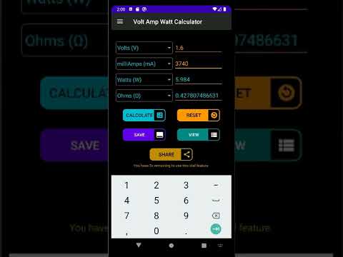 Volt Amp Watt Calculator