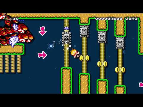 Runaway from Wiggler 2 (Super Mario Maker 2)