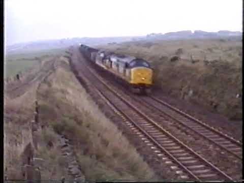 37683, 37685 plus an HST set at Altens near Aberdeen 1995