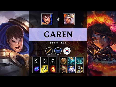Garen Mid vs Qiyana: Unstoppable - KR Diamond Patch 25.S1.1