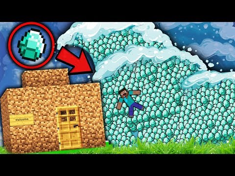 TSUNAMI DI DIAMANTI VS. CASA DEL NOOB su MINECRAFT ! ITA