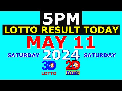 5pm Lotto Result Today May 11 2024 (PCSO)