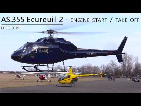 HA-HBS, AS.355F2 Ecureuil 2 - Engine start/take-off